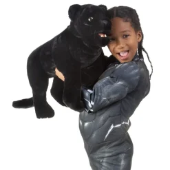 Peluche marionnette Panthère noire