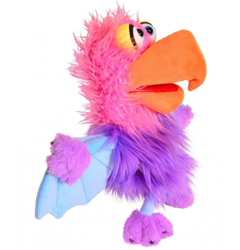 Peluche marionnette Petit monstre Schnäck