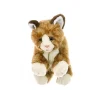 Peluche marionnette Petit chat brun