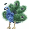 Peluche marionnette Petit Paon