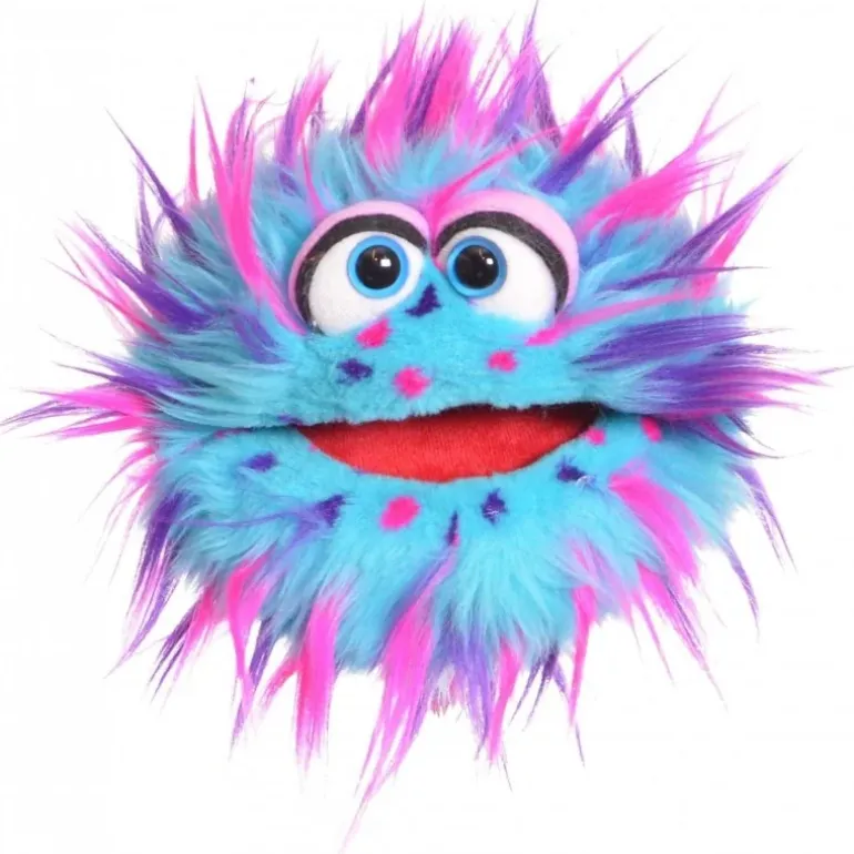 Peluche marionnette Petit monstre Plops