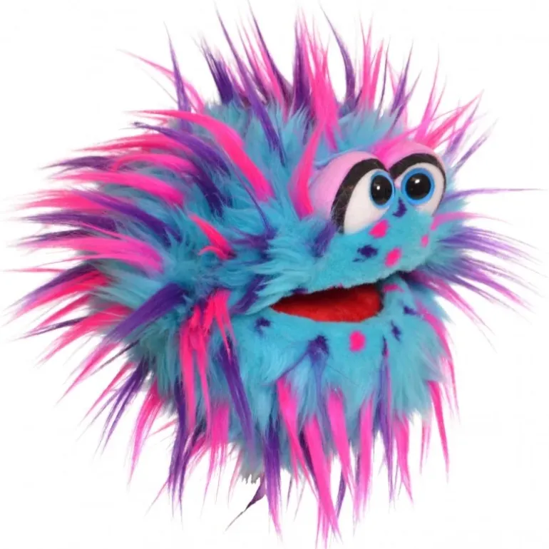 Peluche marionnette Petit monstre Plops
