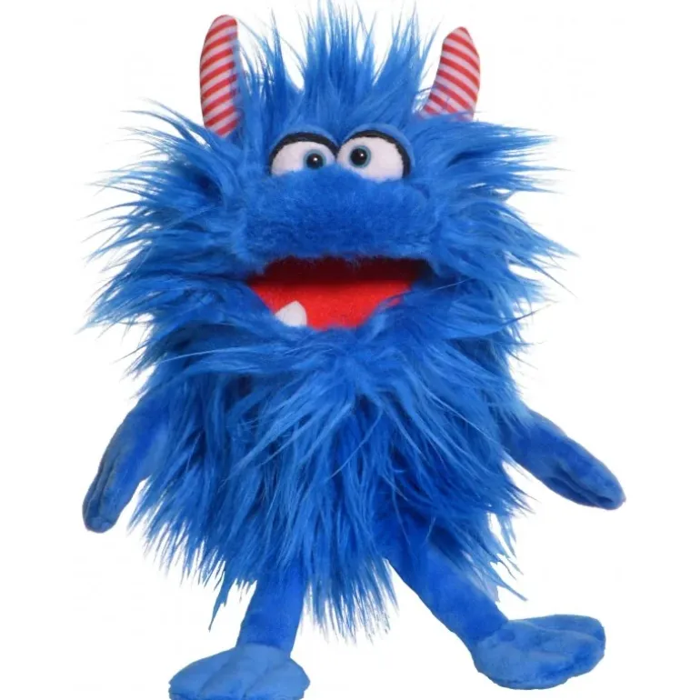 Peluche marionnette petit monstre "klein Schmackes"