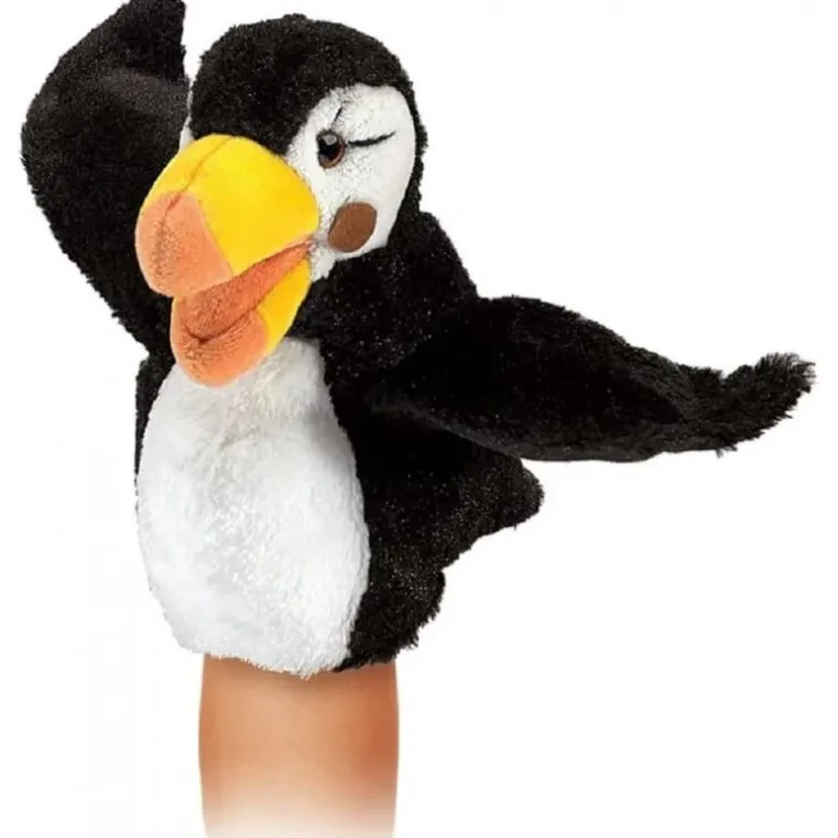 Peluche marionnette petit macareux