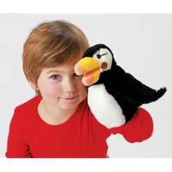 Peluche marionnette petit macareux