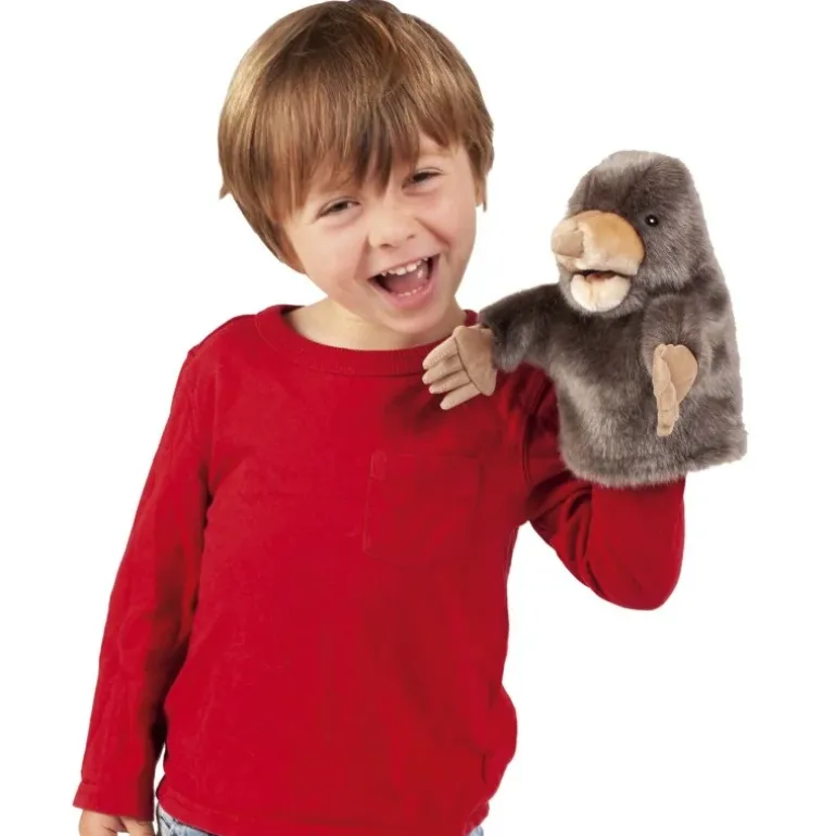 Peluche marionnette Petite Taupe
