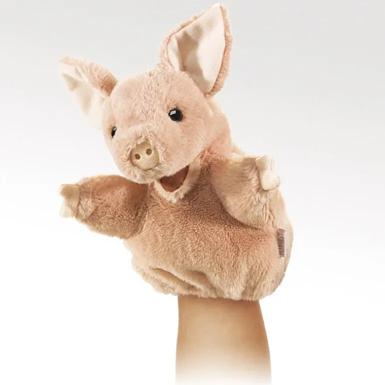 Peluche marionnette Petit Cochon