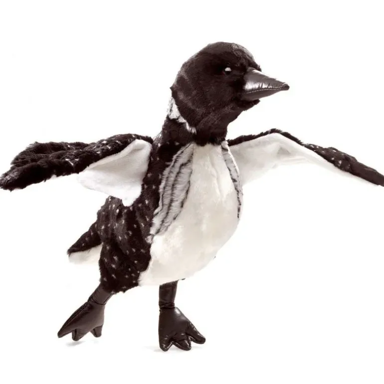 Peluche marionnette plongeon huard