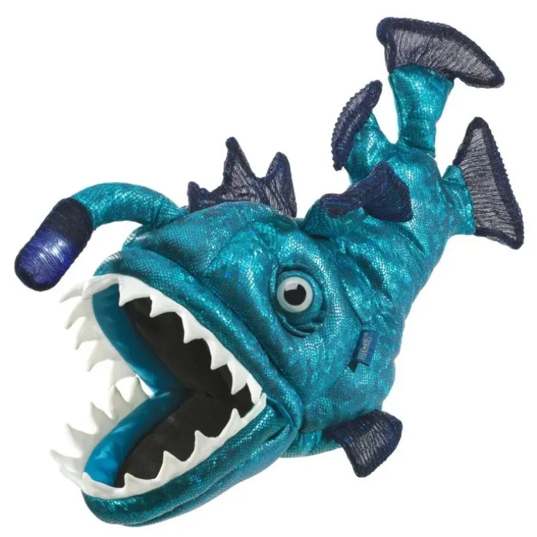 Peluche marionnette Poisson lanterne