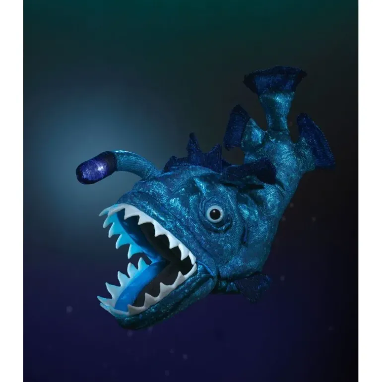 Peluche marionnette Poisson lanterne