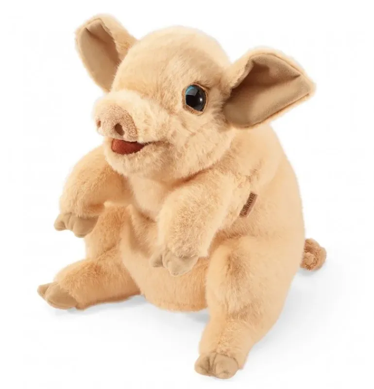 Peluche marionnette porcelet