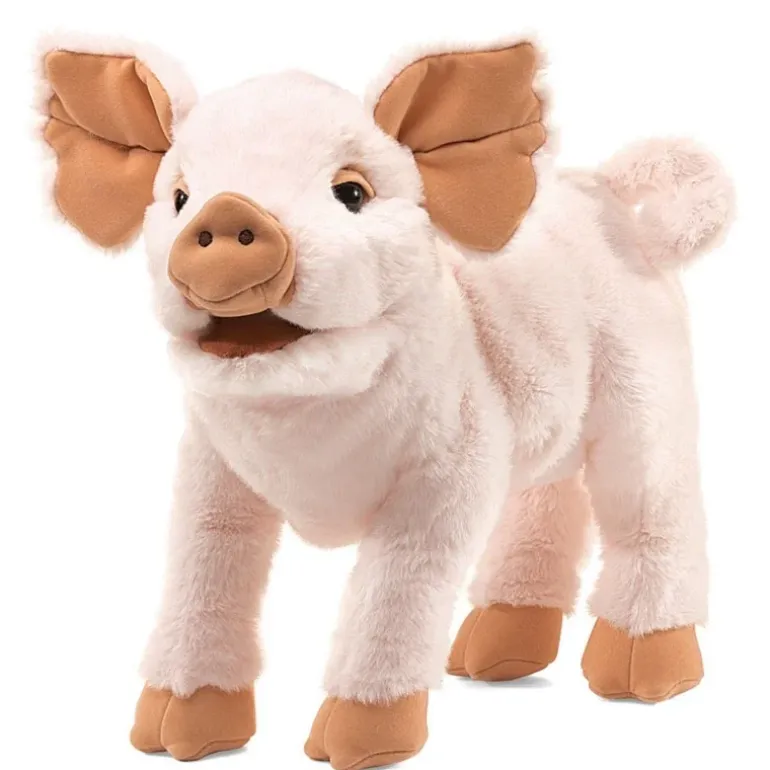 Peluche marionnette porcelet