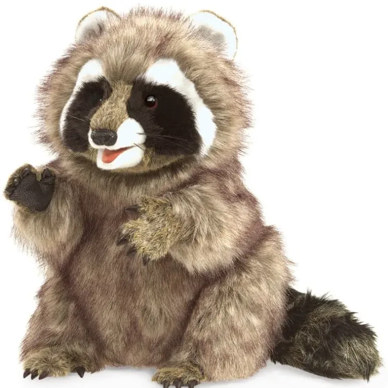 Peluche marionnette Raton laveur