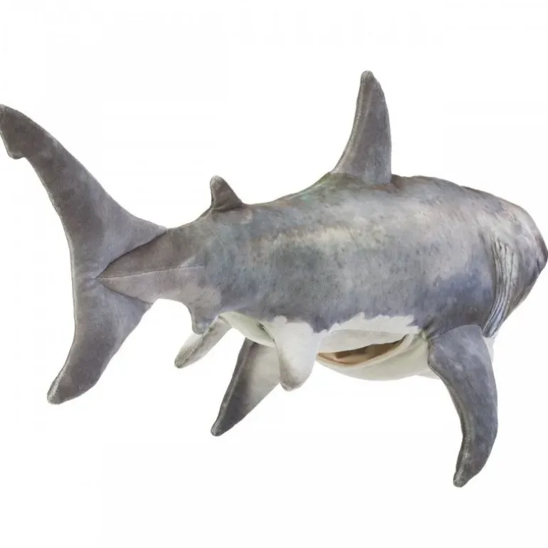 Peluche marionnette Requin blanc