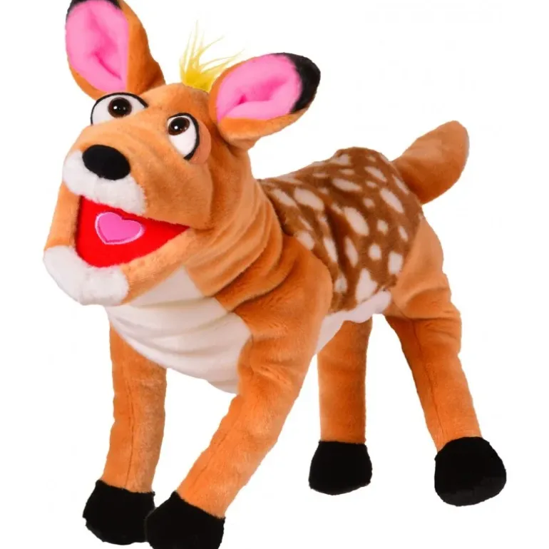 Peluche marionnette Rosalinchen le faon