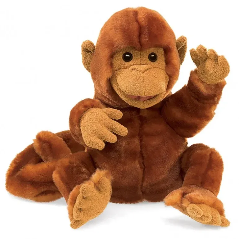 Peluche marionnette Singe