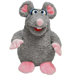 Peluche marionnette souris "Klette"