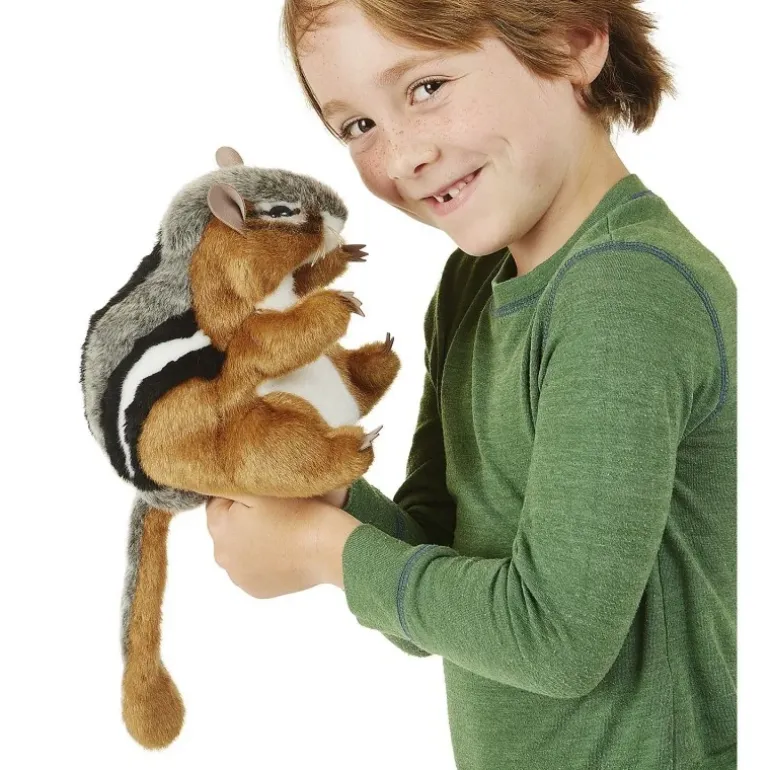 Peluche marionnette Tamia (chipmunk)