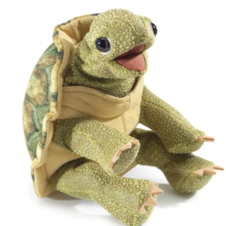 Peluche marionnette Tortue debout