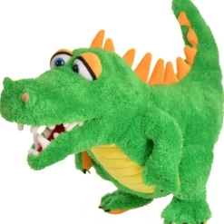 Peluche marionnette Travis le crocodile