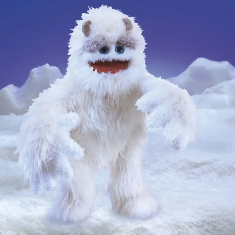 Peluche marionnette Yeti