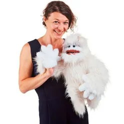 Peluche marionnette Yeti