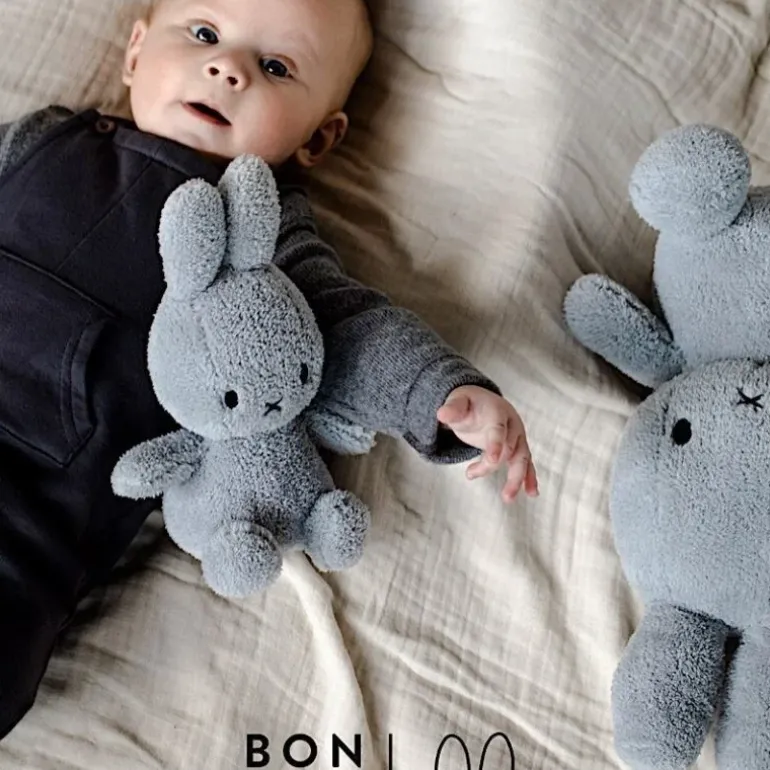 Peluche Miffy Terry bleu pastel - 23 cm