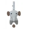 Peluche musicale Hella éléphant gris - 18 cm