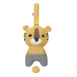 Peluche musicale Hella tigre jaune