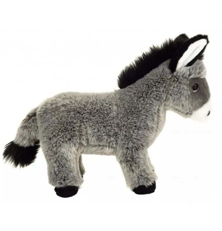Peluche âne debout - 27 cm