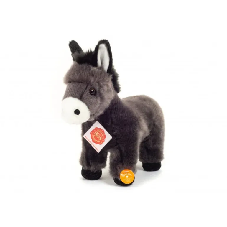 Peluche âne debout - 25 cm