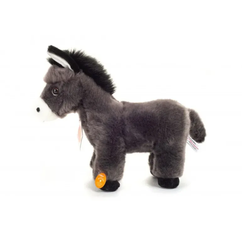 Peluche âne debout - 25 cm