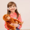 Peluche Orang-outan assis - 40 cm