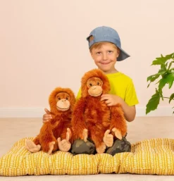 Peluche Orang-outan assis - 40 cm