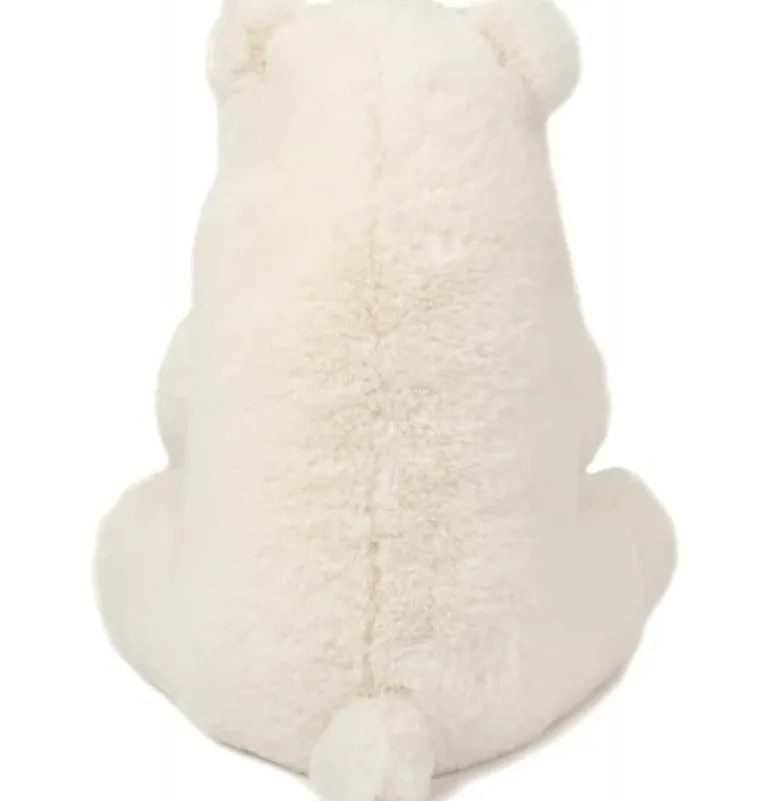 Peluche ours polaire assis - 35 cm