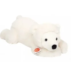 Peluche ours polaire couché - 45 cm