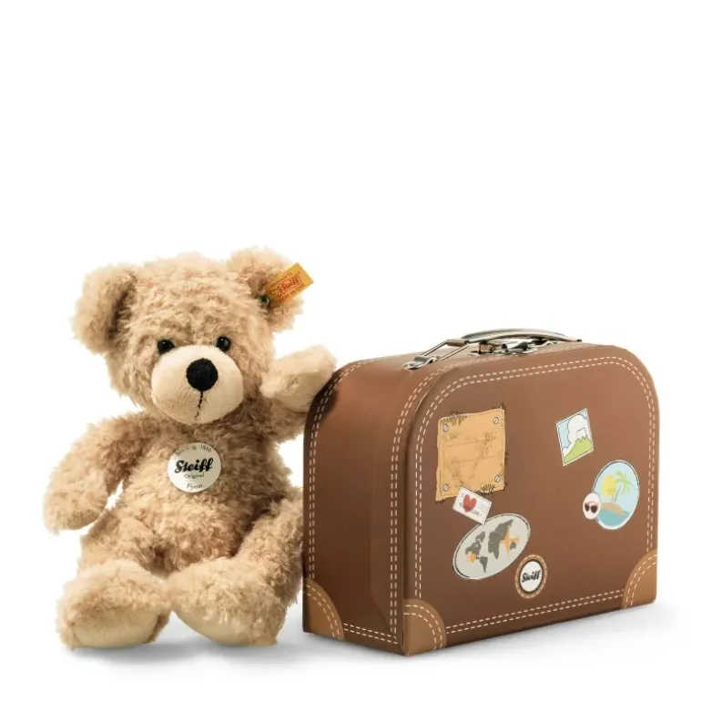 Peluche Ours Teddy Fynn dans sa valise
