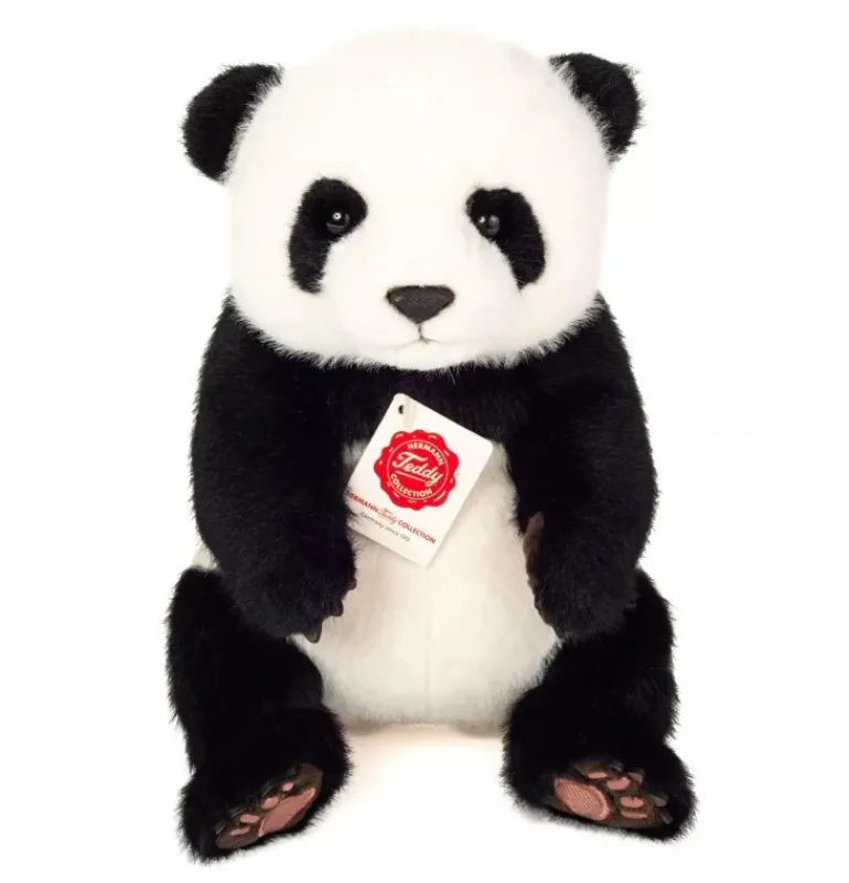 Peluche panda assis - 28 cm