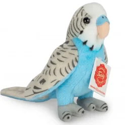Peluche perruche bleue - 13 cm