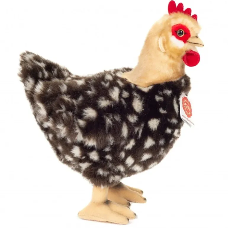 Peluche poule debout - 24 cm