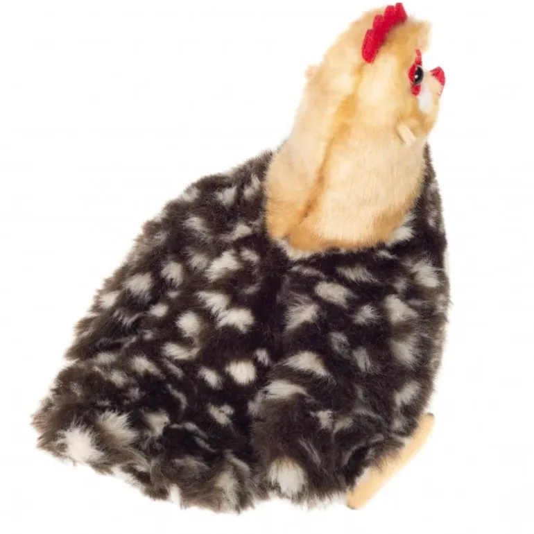Peluche poule debout - 24 cm