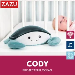 Peluche projecteur océanique Cody le crabe