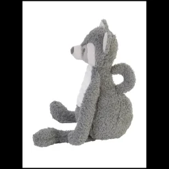 Peluche raton laveur gris - 38 cm