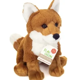 Peluche renard assis - 20 cm