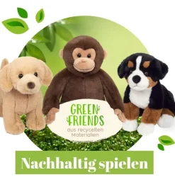 Peluche renard assis - 20 cm
