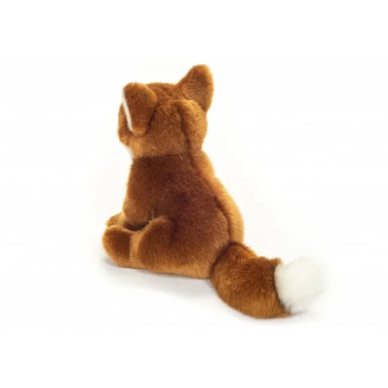 Peluche renard roux assis - 20 cm
