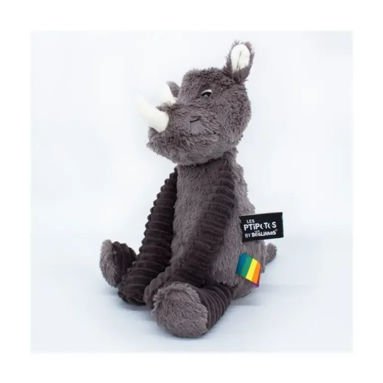 Peluche rhinocéros Grobisou gris