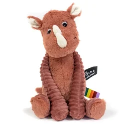 Peluche rhinocéros Grobisou terracota