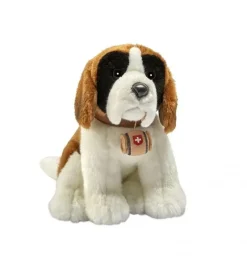 Peluche Saint Bernard assis - 30 cm