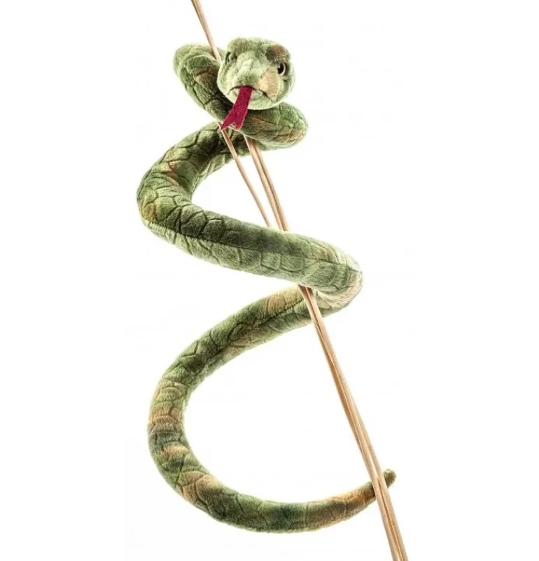 Peluche serpent vert - 90 cm